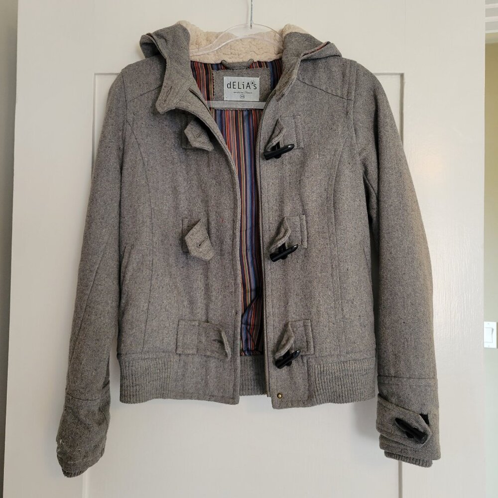 [Delia's] Zip Up Hooded Coat Jacket from 2007